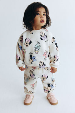 H&M - Girls 2-Piece Printed Sweatshirt Set