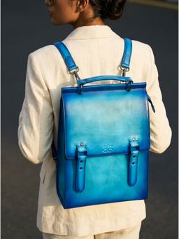 Nelumbo Nucifera - Handmade Leather Backpack for Men & Women- Brown