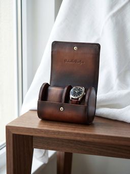 Nelumbo Nucifera - Handmade Leather Money Clip Wallet for Men & Women- Charcoal Grey