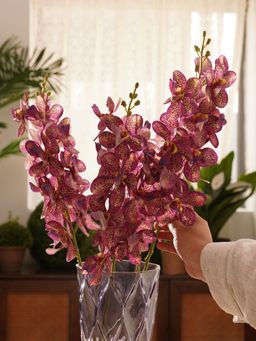 Pure Home + Living - Plum Mokara Artificial Flower Stem