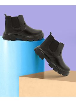 FREEPLAY - Boys Black Ankle-Length Chelsea Boots