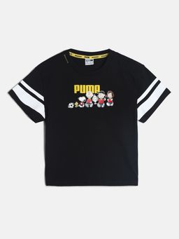 Puma - X Peanuts Girls Black T-Shirt