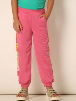 VERO MODA - Girls Printed Pink Joggers