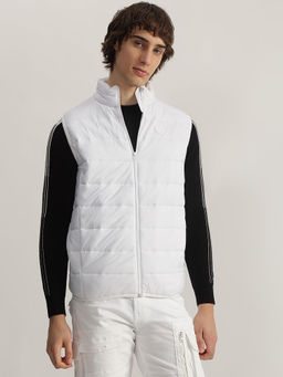 LINDBERGH - White High Neck Puffer Jacket