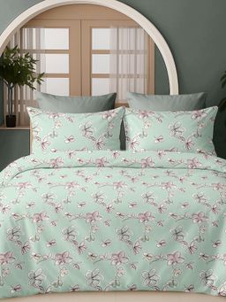 Sleeping Owls- because your sleep matters - 300TC Super King Bedsheet with 2 Pillow Covers