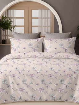 Sleeping Owls- because your sleep matters - 300TC Super King Bedsheet with 2 Pillow Covers