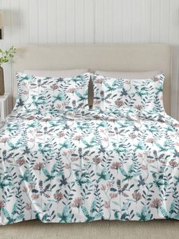 Sleeping Owls- because your sleep matters - 300TC Super King Bedsheet with 2 Pillow Covers