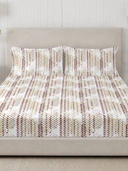 Sleeping Owls- because your sleep matters - 300TC Super King Bedsheet with 2 Pillow Covers