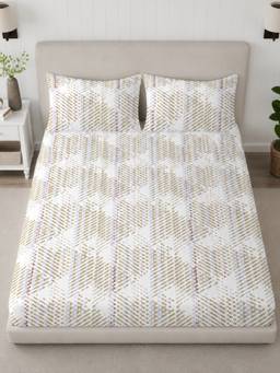 Sleeping Owls- because your sleep matters - 300TC Super King Bedsheet with 2 Pillow Covers