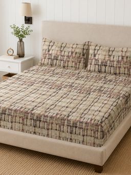 Sleeping Owls- because your sleep matters - 300TC Super King Bedsheet with 2 Pillow Covers