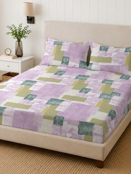 Sleeping Owls- because your sleep matters - 300TC Super King Bedsheet with 2 Pillow Covers