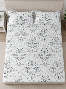 Sleeping Owls- because your sleep matters - 300TC Super King Bedsheet with 2 Pillow Covers