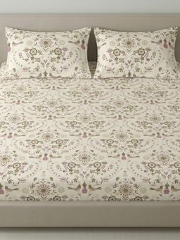 Sleeping Owls- because your sleep matters - 300TC Super King Bedsheet with 2 Pillow Covers