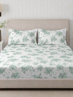 Sleeping Owls- because your sleep matters - 300TC Super King Bedsheet with 2 Pillow Covers