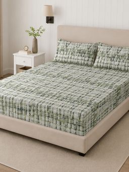 Sleeping Owls- because your sleep matters - 300TC Super King Bedsheet with 2 Pillow Covers