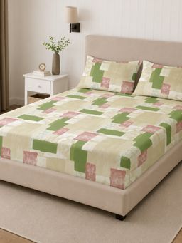 Sleeping Owls- because your sleep matters - 300TC Super King Bedsheet with 2 Pillow Covers