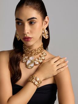 Anaash - 22K Gold Plated Gold Trey Cuff