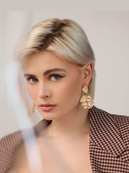Anaash - 22K Gold Plated White Trebo Drops