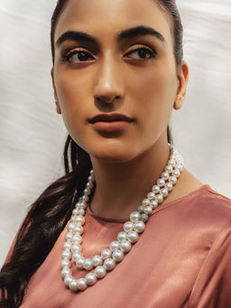 Anaash - White Swarovski Necklace