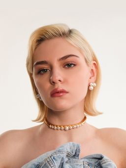 Anaash - 22K Gold Plated Sunburst Choker