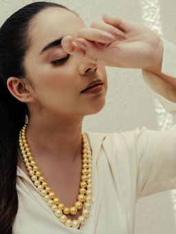 Anaash - Dark/Light Golden Necklace