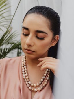 Anaash - Brown Baroque Pearl Necklace