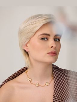 Anaash - 22K Gold Plated White Trebo Chain
