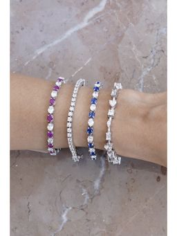 PRATA - Nova Tennis White Bracelet