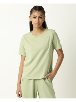 RAREISM - Light Green Alcas Solid T-Shirt