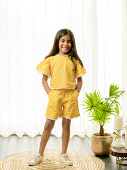 Fairies Forever - Yellow Shifali Cotton Co Ord (Set of 2)