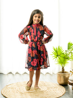 Fairies Forever - Multi Color Floral Fit & Flare Dress