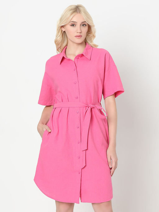 chinese dress ladies Vero Moda Women's Linen Shift Dress (10171432-1844404005_Cedar  Wood_x-Large) : Amazon.in: Fashion main image 0