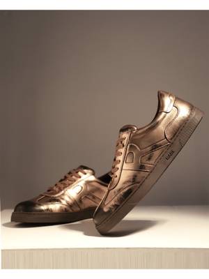 Rare Rabbit Mercure Buy Rare Rabbit Mercure Metallic Gold Genuine Leather Sneaker (UK 7) Online