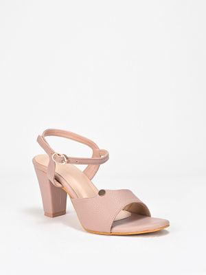 Buy SCENTRA Abigail Accent Nude Block Heels Online