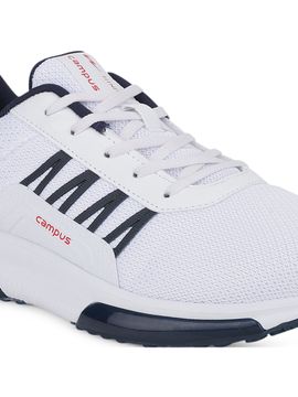 Campus Brazil Pro White Running Shoes 