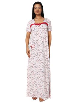 Juliet - Off White Hosiery Square Neck Nightdress