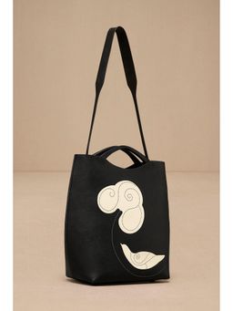 AMPM - Black Dilmeet Hand Bag with Detachable Straps