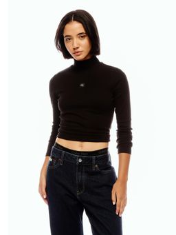 Calvin Klein - Black Solid Regular Fit Cotton T-Shirt