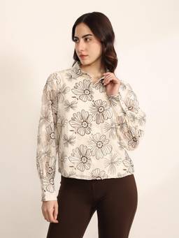 Kazo - Women Multi-Colour Crimson Shirt