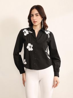 Kazo - Women Black Milan Shirt
