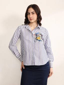Kazo - Women Blue Disney Minnie Mouse Shirt