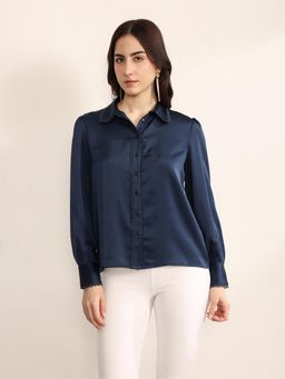 Kazo - Women Navy Blue Saldana Shirt