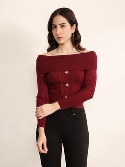 Kazo - Women Wine Merlot Winter Top