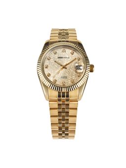 Aries Gold - Heritage Swiss Quartz Crystals Watch With Sapphire Glass For Women- B R68Q G-Gc