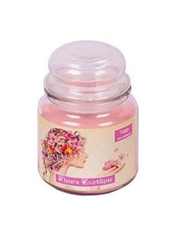 Premsons - Fleurs Exotique Luxury Scented Glass Jar Candle - 12 Hours Burn Time
