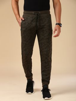 Van Heusen - Men Superior Performance and Pocket Trackpant - Army Green Aop