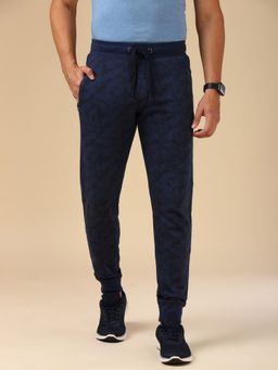 Van Heusen - Men Superior Performance and Pocket Trackpant - Blue Melange Aop