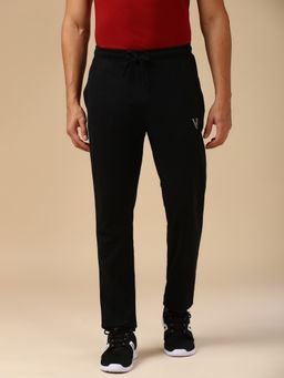 Van Heusen - Men Drawstring Waist and Functional Pocket Trackpant - Black
