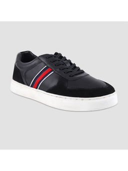 EZOK - Black Leather Sneaker For Men