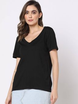 GAP - Womens V-Neck Half Sleeve T-Shirt
